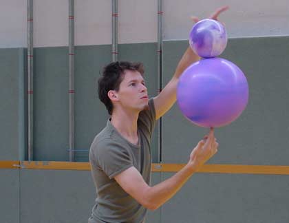 Ball spinning